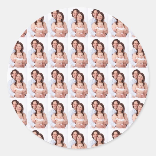 Adesivo Foto Personalizada da Família Moderna (Frente)