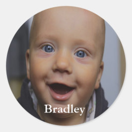 Adesivo Foto personalizada de bebê
