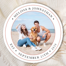 Adesivo Foto personalizada de casamento moderno