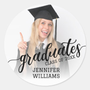 Adesivo Foto Personalizada de Formatura Festa de Graduados