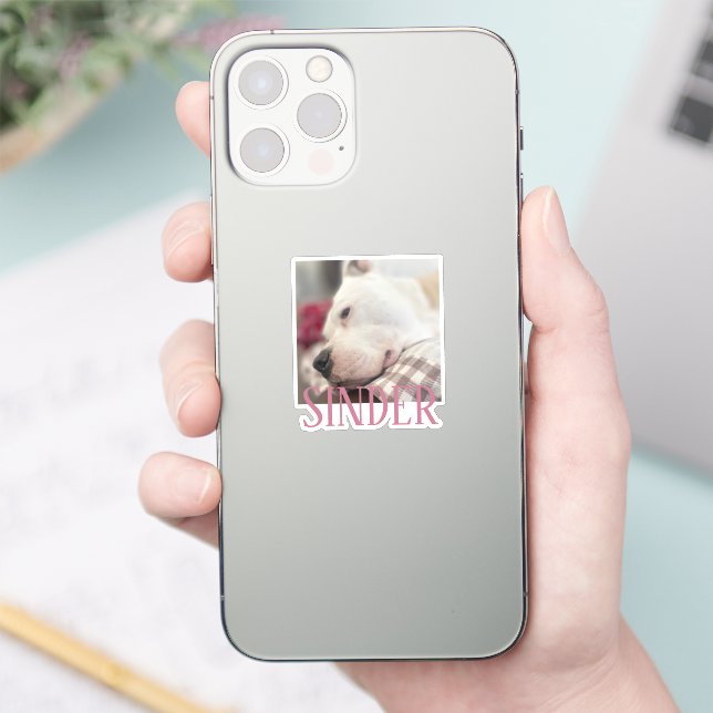 Adesivo Foto Personalizada de Lembrança (Telefone)