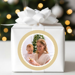 Adesivo Foto personalizada Dourada do quadro de bola de ne