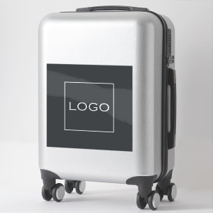 Adesivo Foto Personalizada, Logotipo em Cor Cinza Carvão