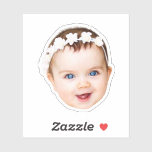 Adesivo Foto personalizada moderna Crianças do bebê encara