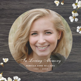 Adesivo Foto personalizada morte do funeral Memorial Perso