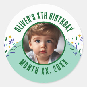 Adesivo Foto personalizada Qualquer Festa de aniversário d