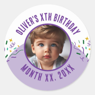 Adesivo Foto personalizada Qualquer Festa de aniversário d