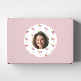 Adesivo Foto Personalizada Rosto e Coquetel | Rosa Persona