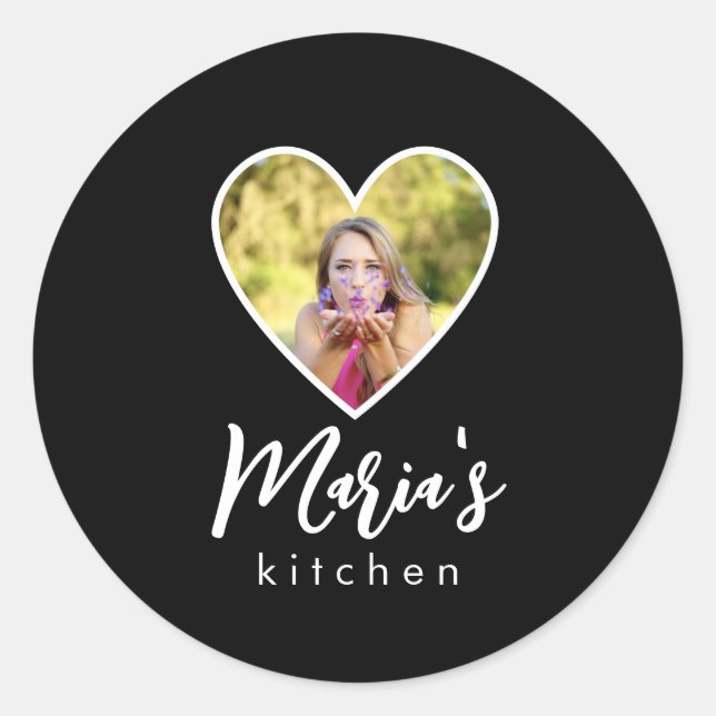 Adesivo Foto própria na caligrafia moderna do quadro do co (Frente)