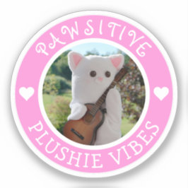 Adesivo Foto rosa pawsitive Pawsitive Plushie Kawaii Cute