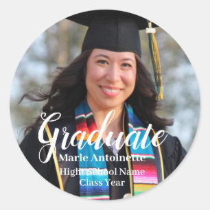 Adesivo Foto Simples de Graduação Personalizada