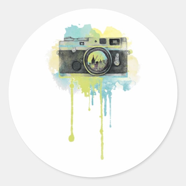 Adesivo Fotografia Camara Lover Vintage Fotografia Ideia (Frente)