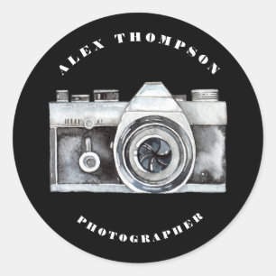 Adesivo Fotografia com Câmera de Água Círculo Lente Person