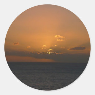 Adesivo Fotografia de paisagens do Sol por Trás das Nuven