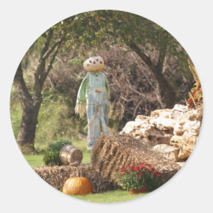 Adesivo Fotografia de Pumpkin com Espantalho Cênico