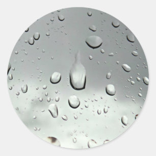 Adesivo Fotografia dos pingos de chuva