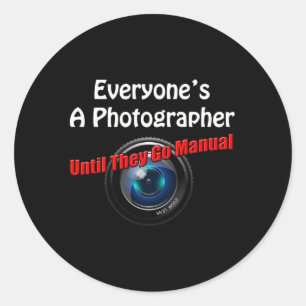 Adesivo Fotografia Engraçada - Fotógrafo Ir Citação Manual