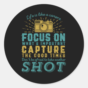 Adesivo Fotografia Motivacional Citação A Vida É Como C