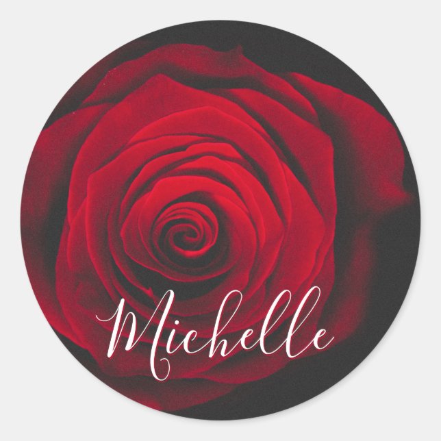 Adesivo Fotografia personalizada da colheita da rosa verme (Frente)