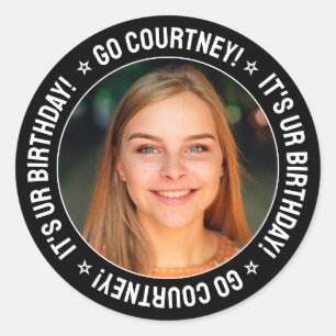 Adesivo Fotografia personalizada e texto personalizados da