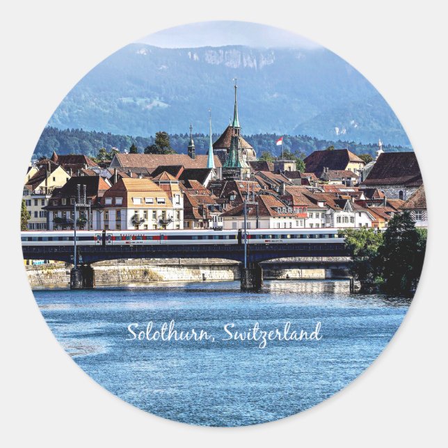Adesivo Fotografia Solothurn, cenas de Suiça (Frente)