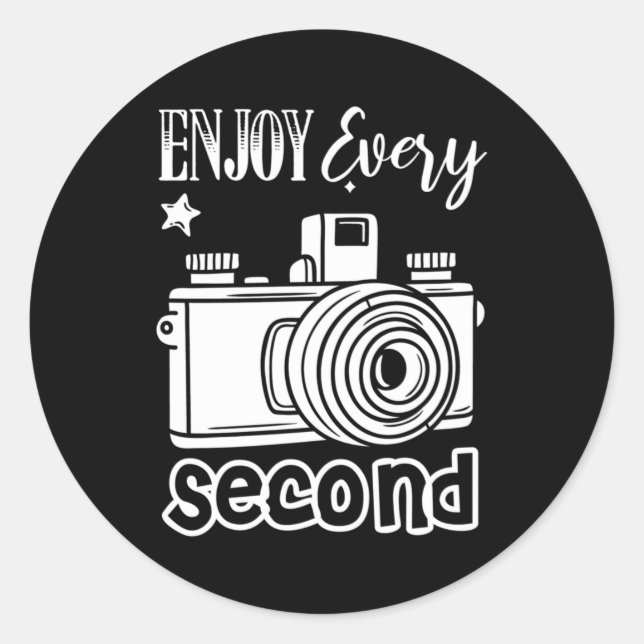 Adesivo Fotógrafo Aproveite A Cada Segundo (Frente)
