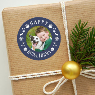 Adesivo Fotos de Cachorro Naval Feliz Natal