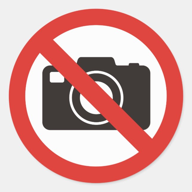 Adesivo Fotos Não Permitidas (Frente)