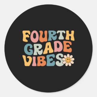 Adesivo Fourth Grade Vibes - 4th Grade Team Retro 1st Day 