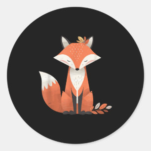 Adesivo Fox Autumn Deixa A Floresta Animal Fora Da Naturez