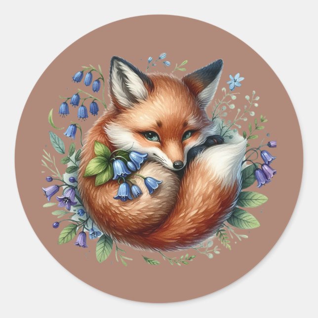 Adesivo Fox Botânica Floral (Frente)