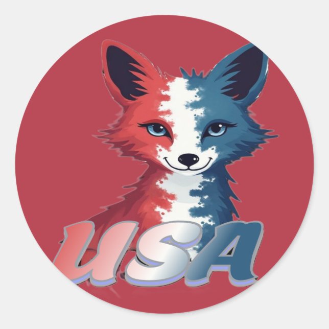 Adesivo Fox EUA (Frente)