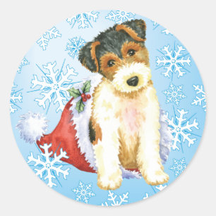 Adesivo Fox feliz Terrier do fio de Howliday