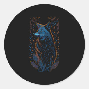 Adesivo Fox Goblincore Nature Dark Woods