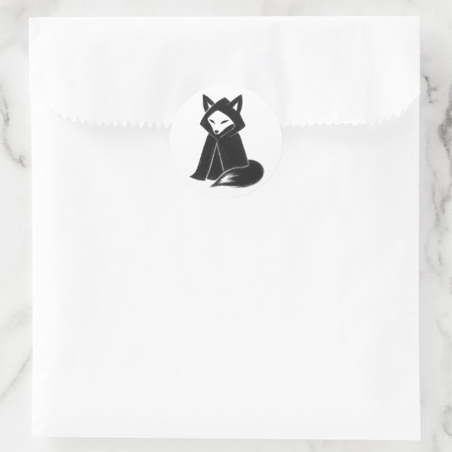 Adesivo Fox in Cloak – Mysterious Animal on  (Bolsa)