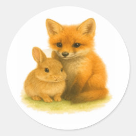 Adesivo Fox Kit e Bunny Buddies