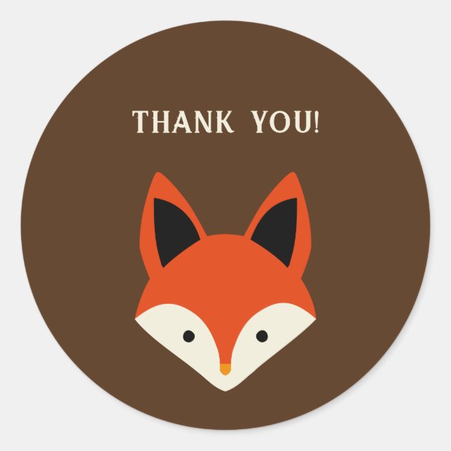 Adesivo Fox Obrigado (Frente)