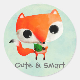 Adesivo Fox pequeno bonito
