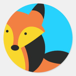 Adesivo Fox pequeno bonito