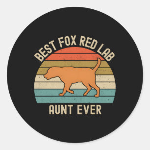 Adesivo Fox Red Lab Tunt Best Ever Labrriever