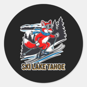 Adesivo Fox Skiing Alpino Ski Adventure Lake Tahoe Califor