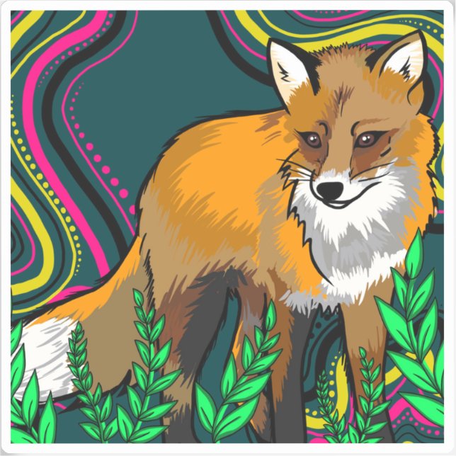 Adesivo Fox Vinyl Sticker (Frente)