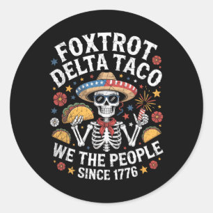 Adesivo Foxtrot Delta Taco Nós As Pessoas Engraçadas Patri