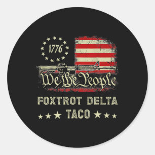 Adesivo Foxtrot Delta Taco Resiste 8647 Vamos Go Taco Men 