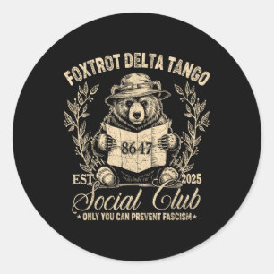 Adesivo Foxtrot Delta Tango Social Club Só Você Pode Preve