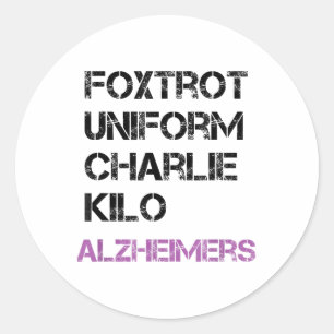 Adesivo Foxtrot Uniform Charlie Kilo, Para Heimers _1