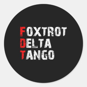 Adesivo Foxtrots Delta Tangos Funny Foxtrots Delta Tangos