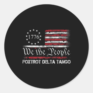 Adesivo Foxtrots Delta Tangos Funny Foxtrots Delta Tangos