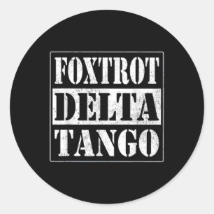 Adesivo Foxtrots Delta Tangos Funny Foxtrots Delta Tangos