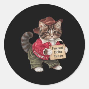 Adesivo Foxtrots Delta Tangos Resiste Cat National Forest
